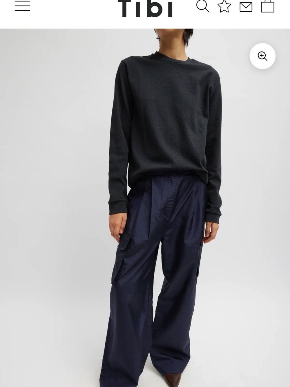 Tibi Perfect Unisex Long Sleeve T-Shirt - Picture 3 of 3